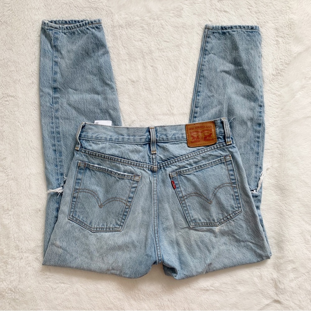 LEVIS | High waisted ripped straight leg jeans - Picture 5 of 9